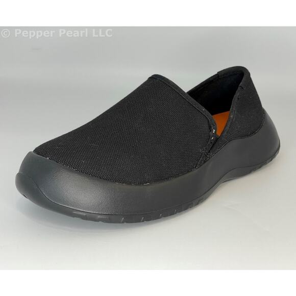 Black Canvas Men's Size 13 Unisex Espadrille Mule Slip On Comfort Shoe - Picture 2 of 7
